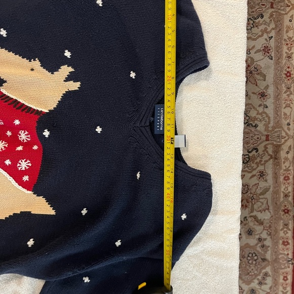 Liz Claiborne Navy Sweater with Dog Design - Picture 8 of 11